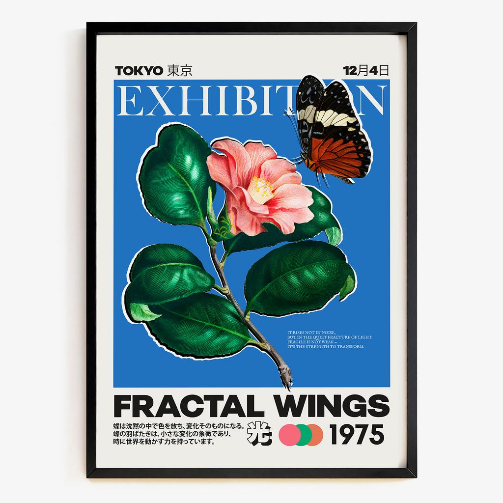 "Fractal Wings" ботанічна графіка метелик FW3478