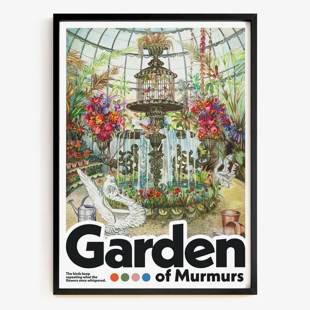 "Garden Murmurs" ботанічна графіка оранжерея GM8452
