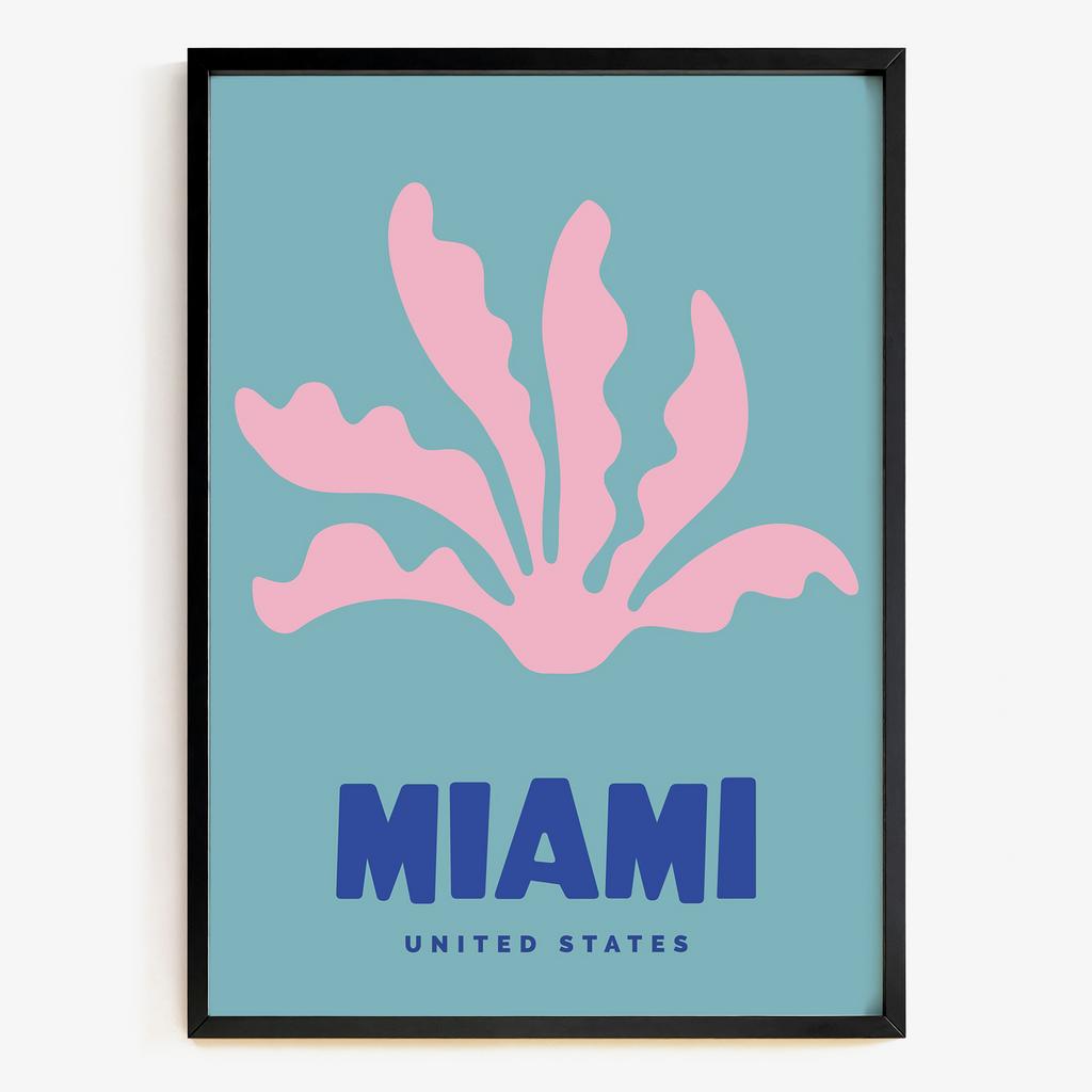 "Miami Coral" коралова графіка в пастельних тонах RP6714