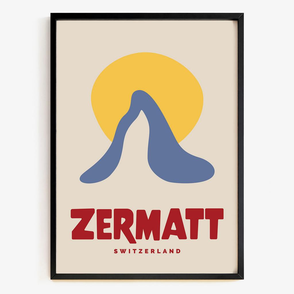 "Zermatt Peak" альпійська вершина на заході сонця NP5738