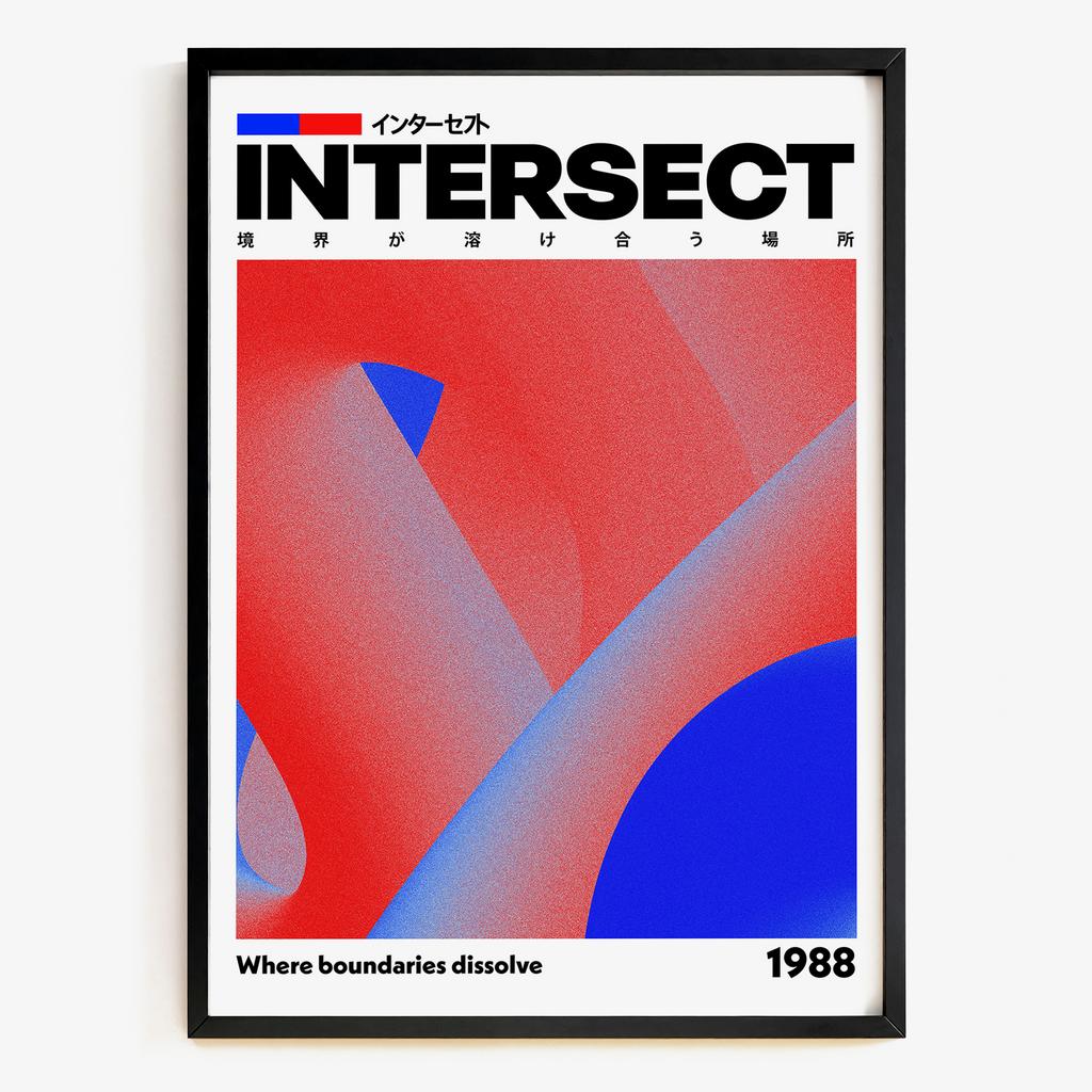"Intersect" абстрактна графіка з яскравими формами EX7843