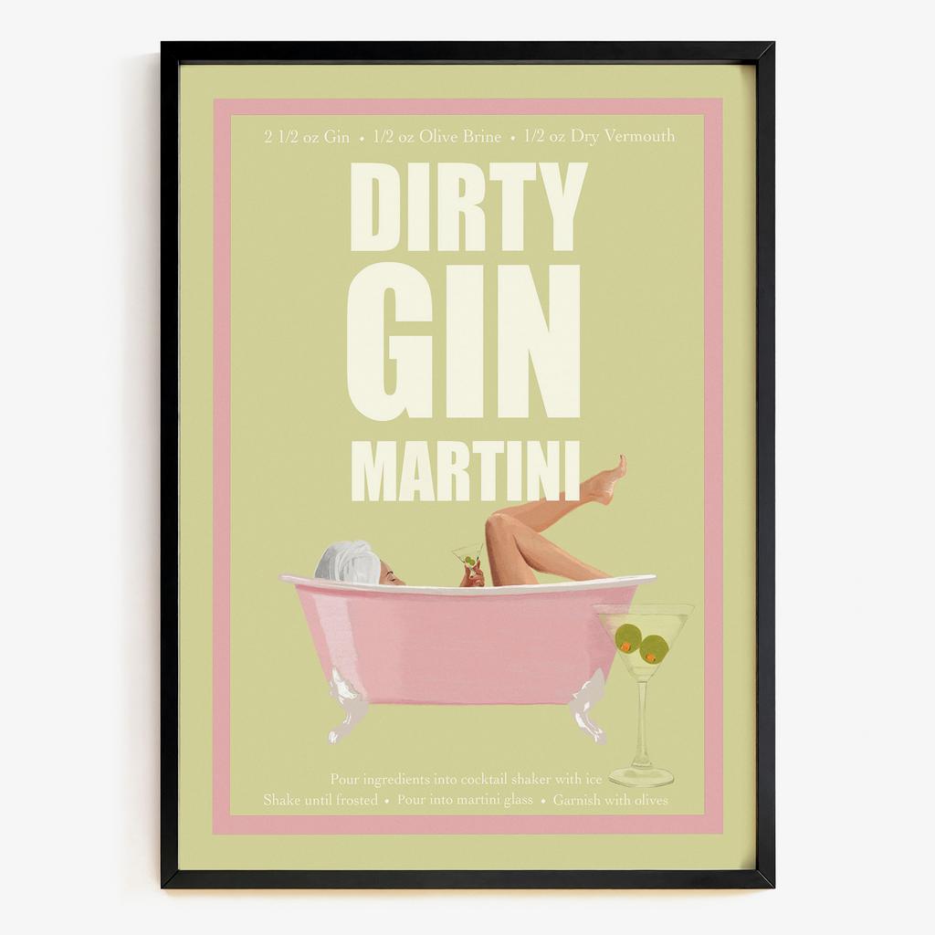"Dirty Gin" вінтажна коктейльна композиція RA5128