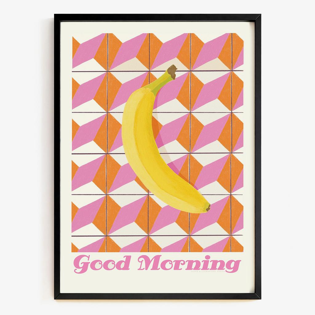 "Good Morning" ретро фруктова графіка PL3841