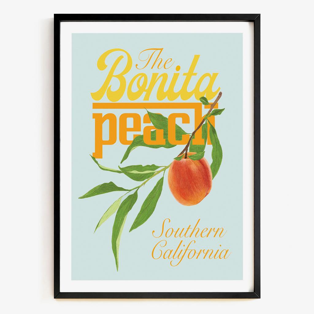 "The Bonita Peach" вінтажна фруктова графіка PL4728