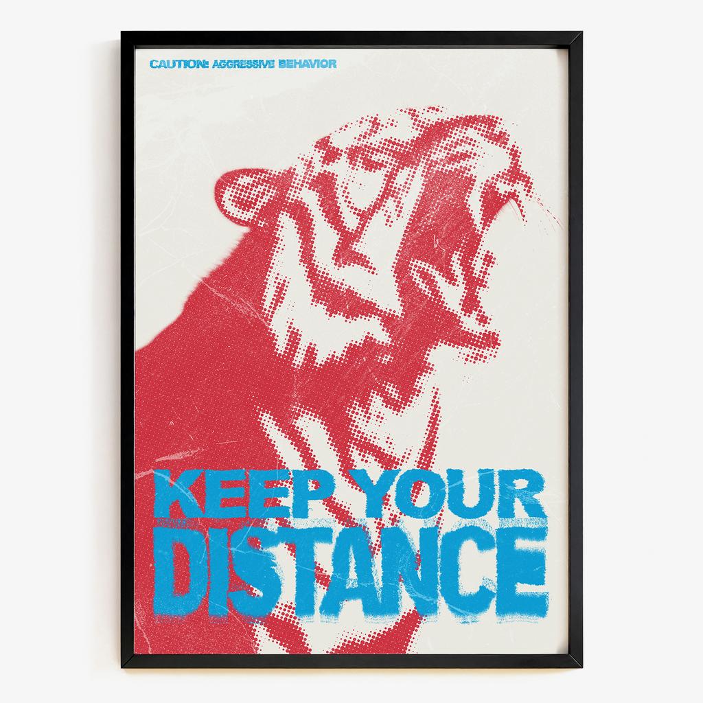 "Keep Your Distance" графічний протестний арт KD7316