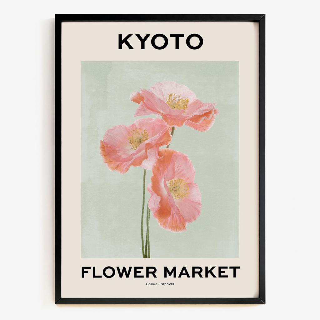 "Kyoto Bloom" рожеві маки у японському стилі KB7315
