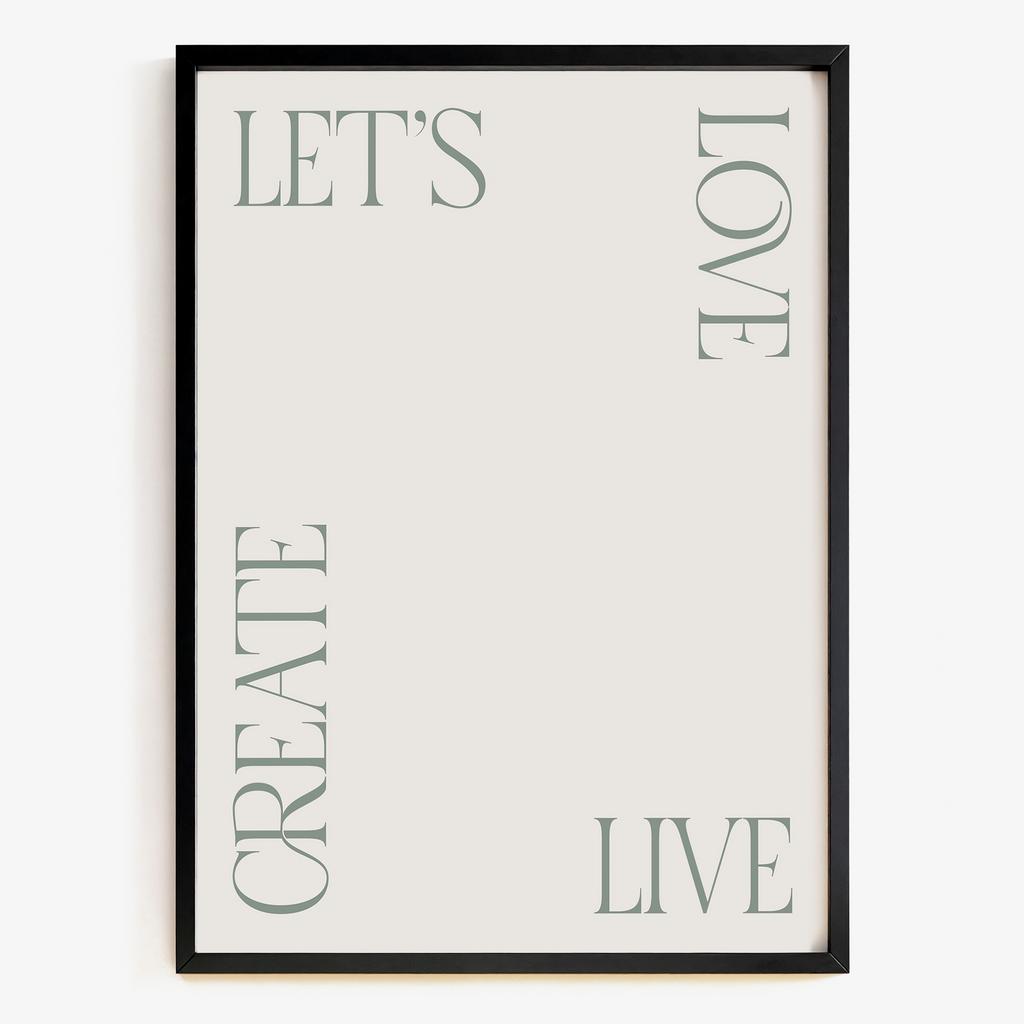 "Creative Life" типографічна мінімалістична композиція JF6831