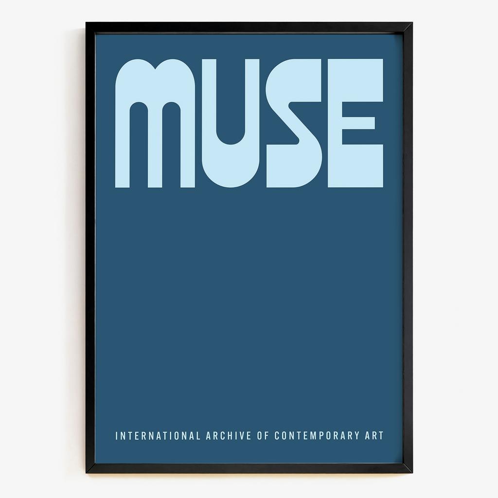 "MUSE" синя типографіка GR5428