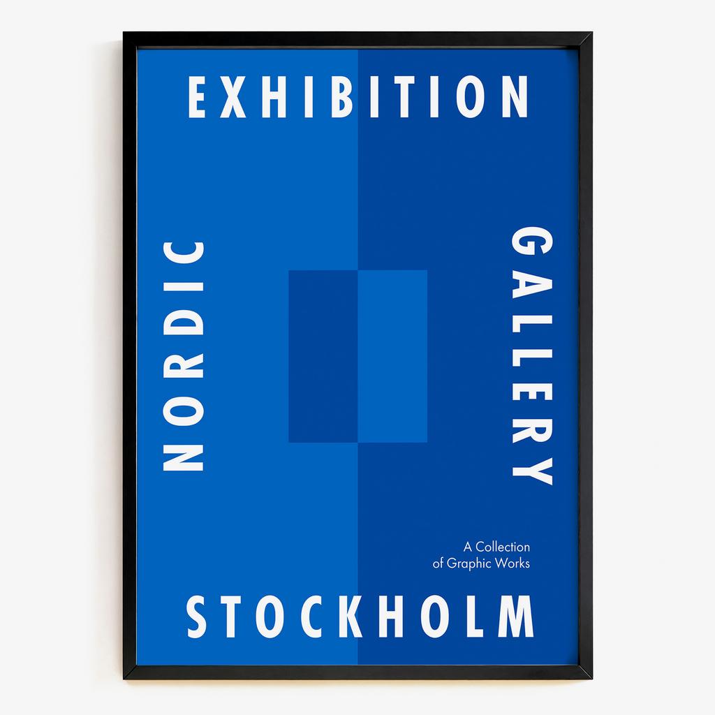 "NORDIC GALLERY EXHIBITION STOCKHOLM" мінімалістична виставкова графіка YT6742