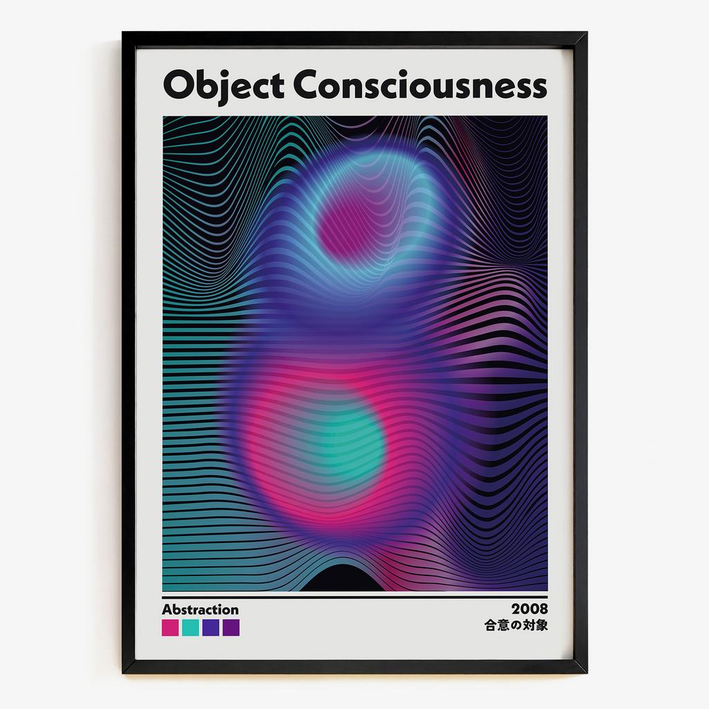 "Object Consciousness" абстрактна неонова графіка OC7712