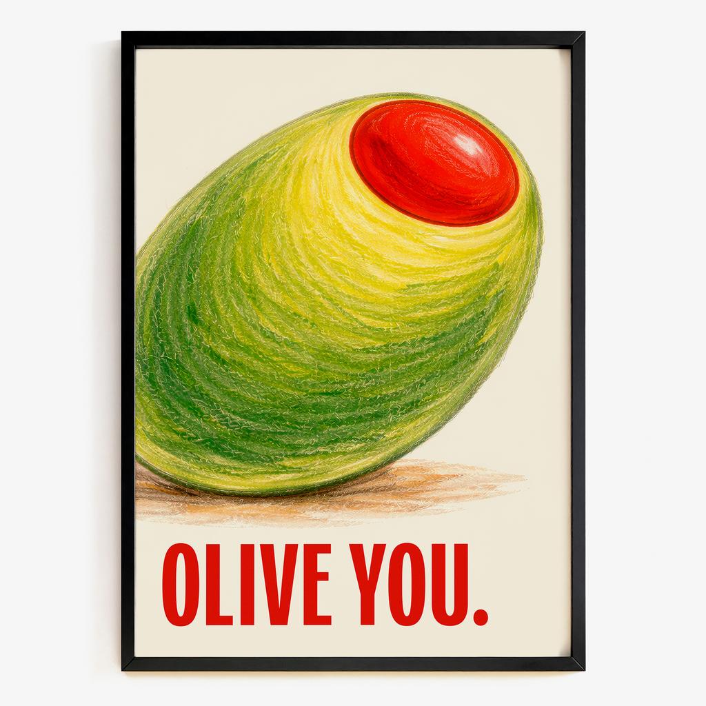 "OLIVE YOU." гастрономічна ілюстративна графіка OY8123