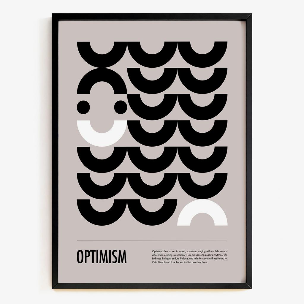 "OPTIMISM" геометрична мінімалістична графіка OP5632