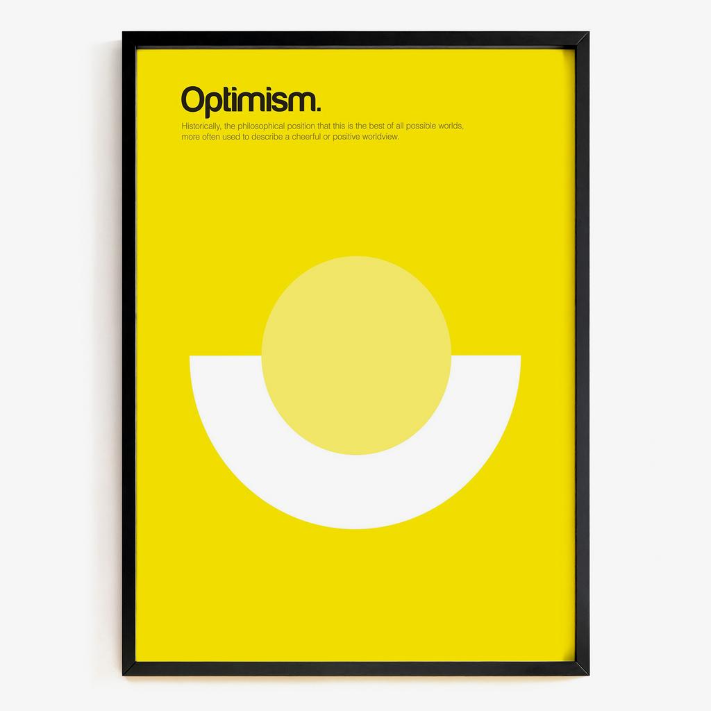 "Optimism." мінімалістична геометрична графіка OP7324