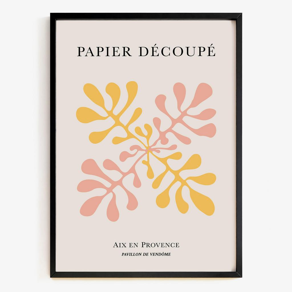 "Papier Découpé" абстрактна квіткова графіка PD6751