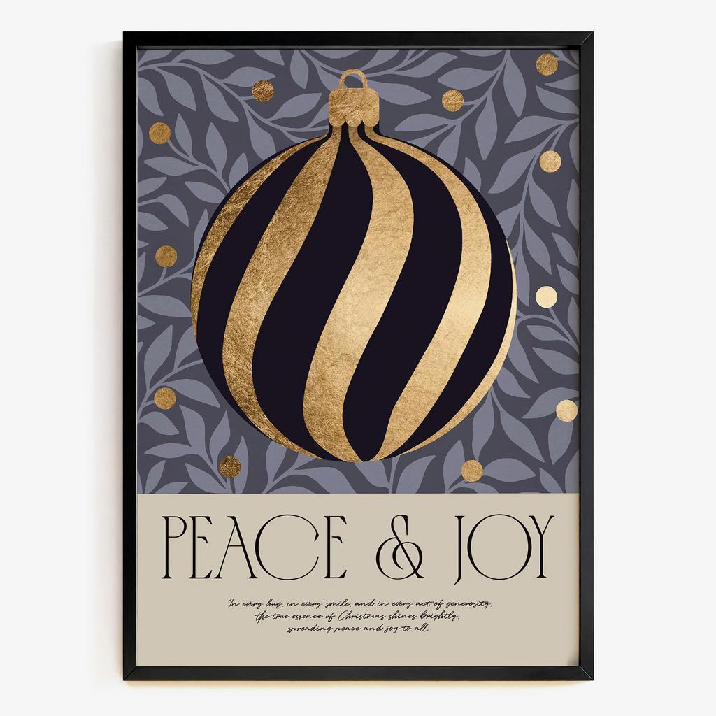 "Peace & Joy" святкова графіка кульки PJ7051