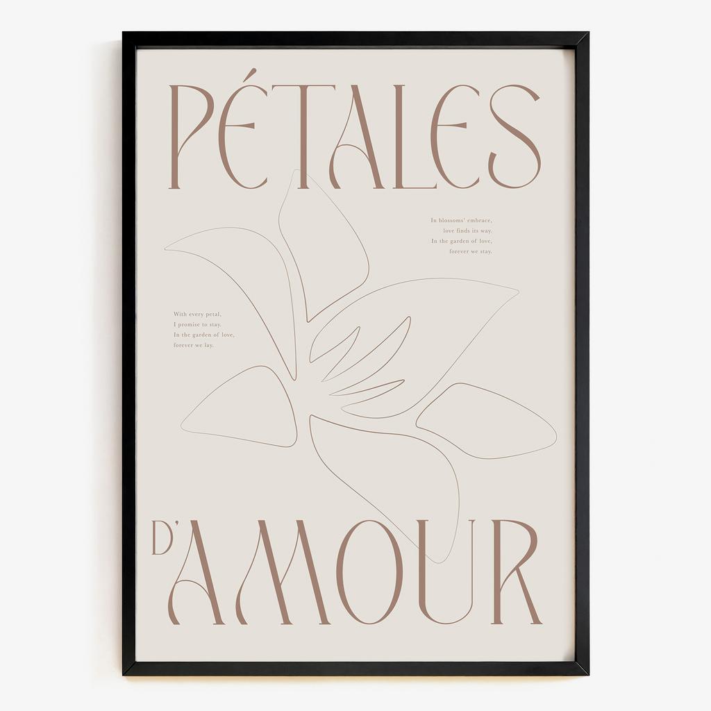 "Petales d'Amour" квіткова лінійна графіка PS7117