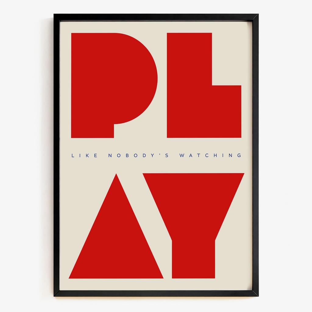 "Play" геометрична типографіка PS7159
