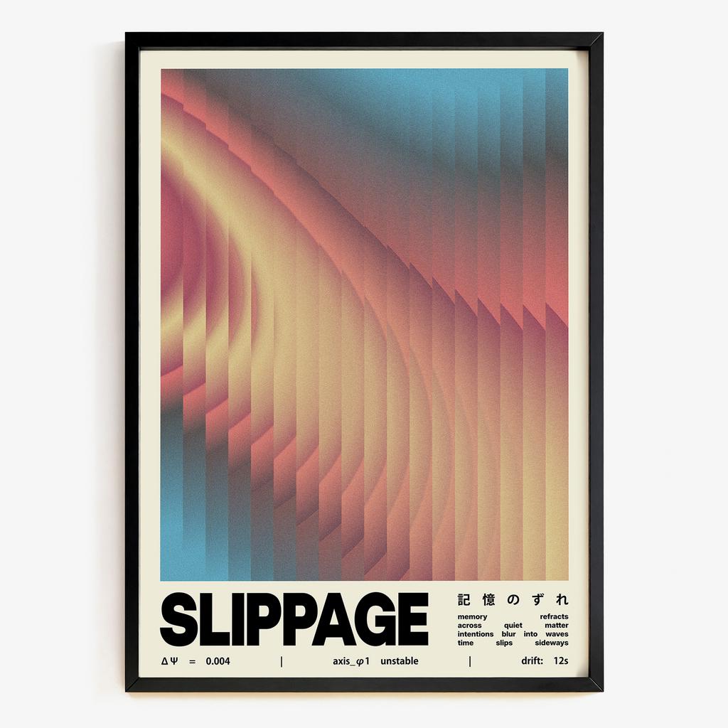 "Slippage" абстрактна графіка часу