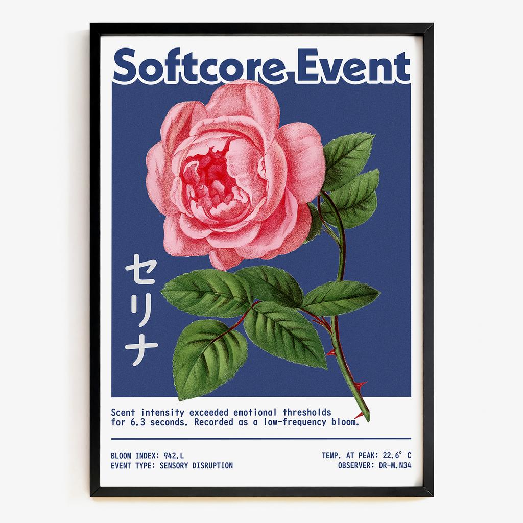 "Softcore Event" ботанічна графіка троянди