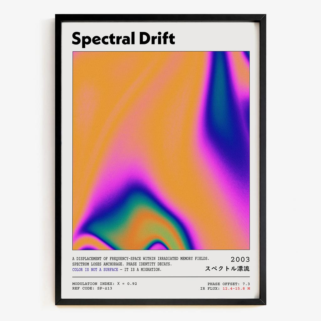 "Spectral Drift" абстрактний кольоровий градієнт PS2864