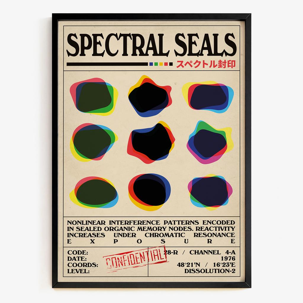 "Spectral Seals" абстрактна кольорова експозиція PS7318
