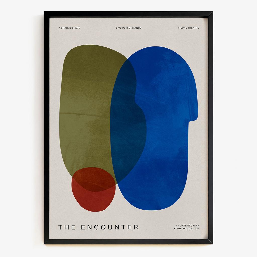 "The Encounter" абстрактна зустріч форм PS4727
