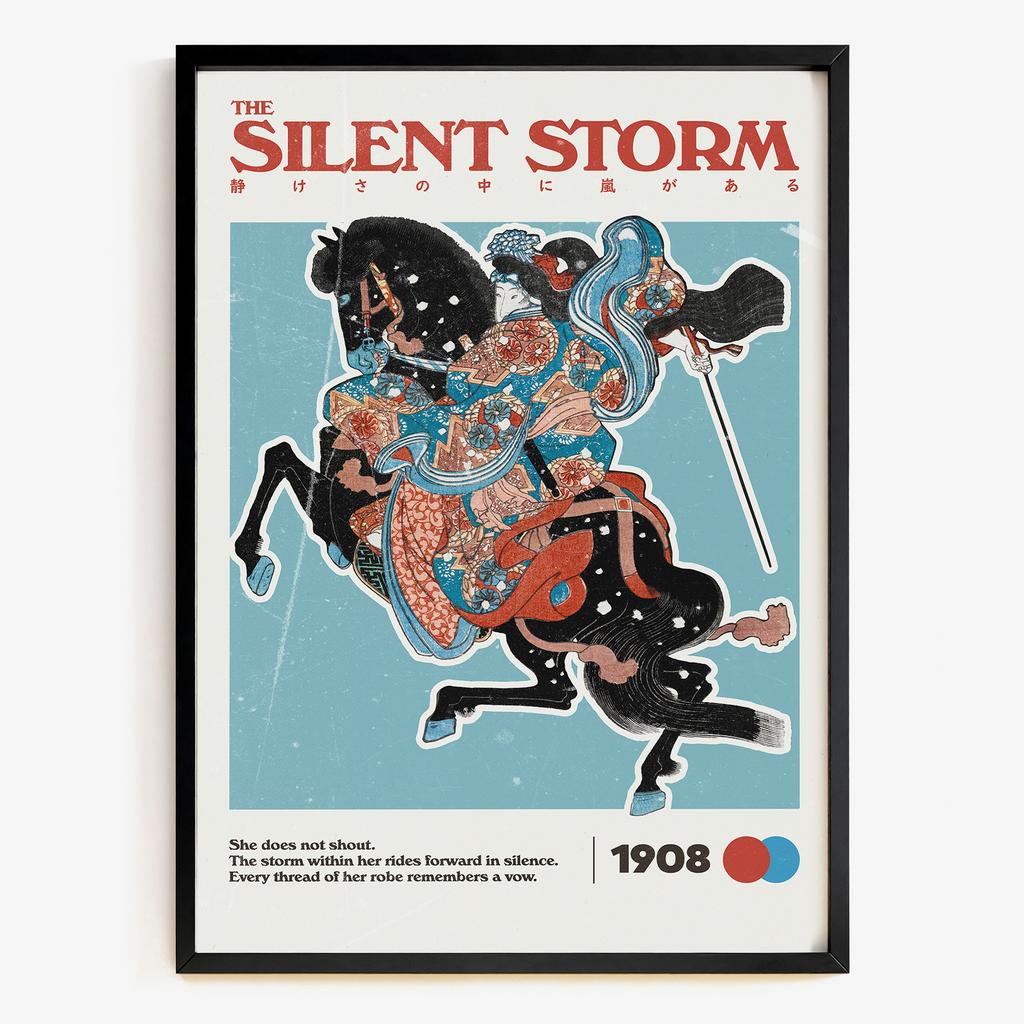 "Silent Storm" японська вершниця укійо-е PS4738