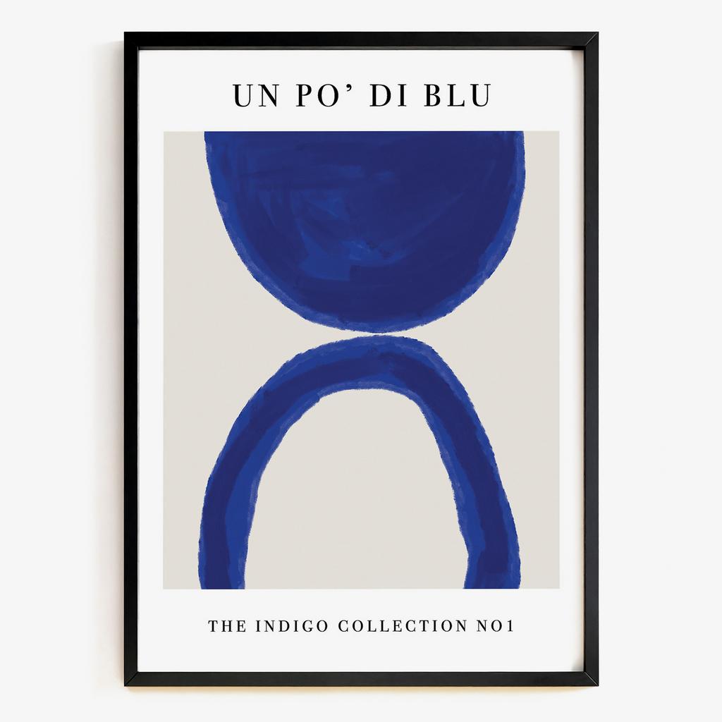 "Un Po Di Blu" синя абстрактна форма PS4745