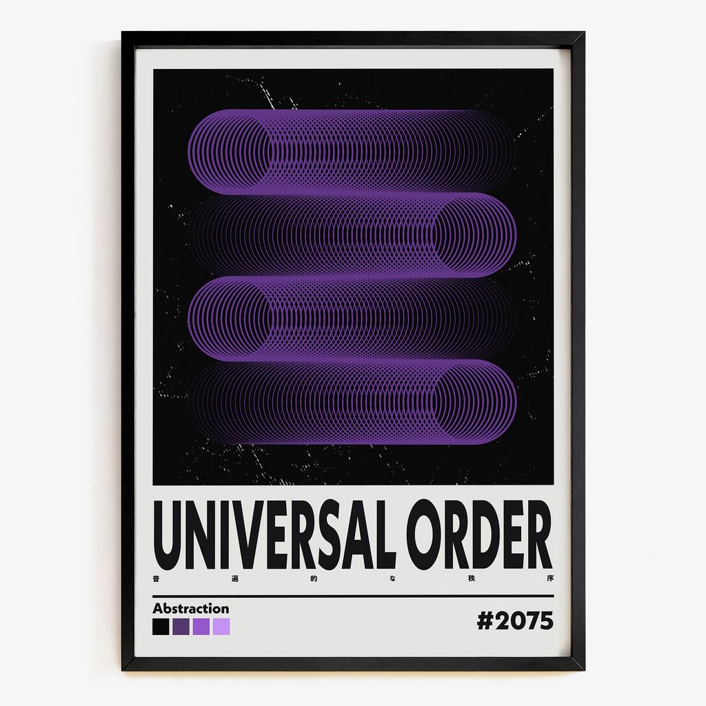 "Universal Order" абстрактна геометрія ритму PS4748
