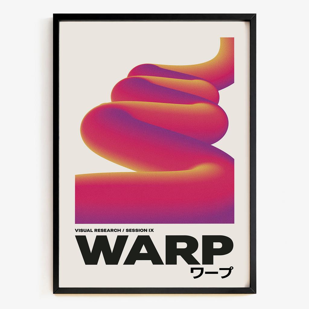 "Warp Motion" градієнтна абстрактна форма PS4757