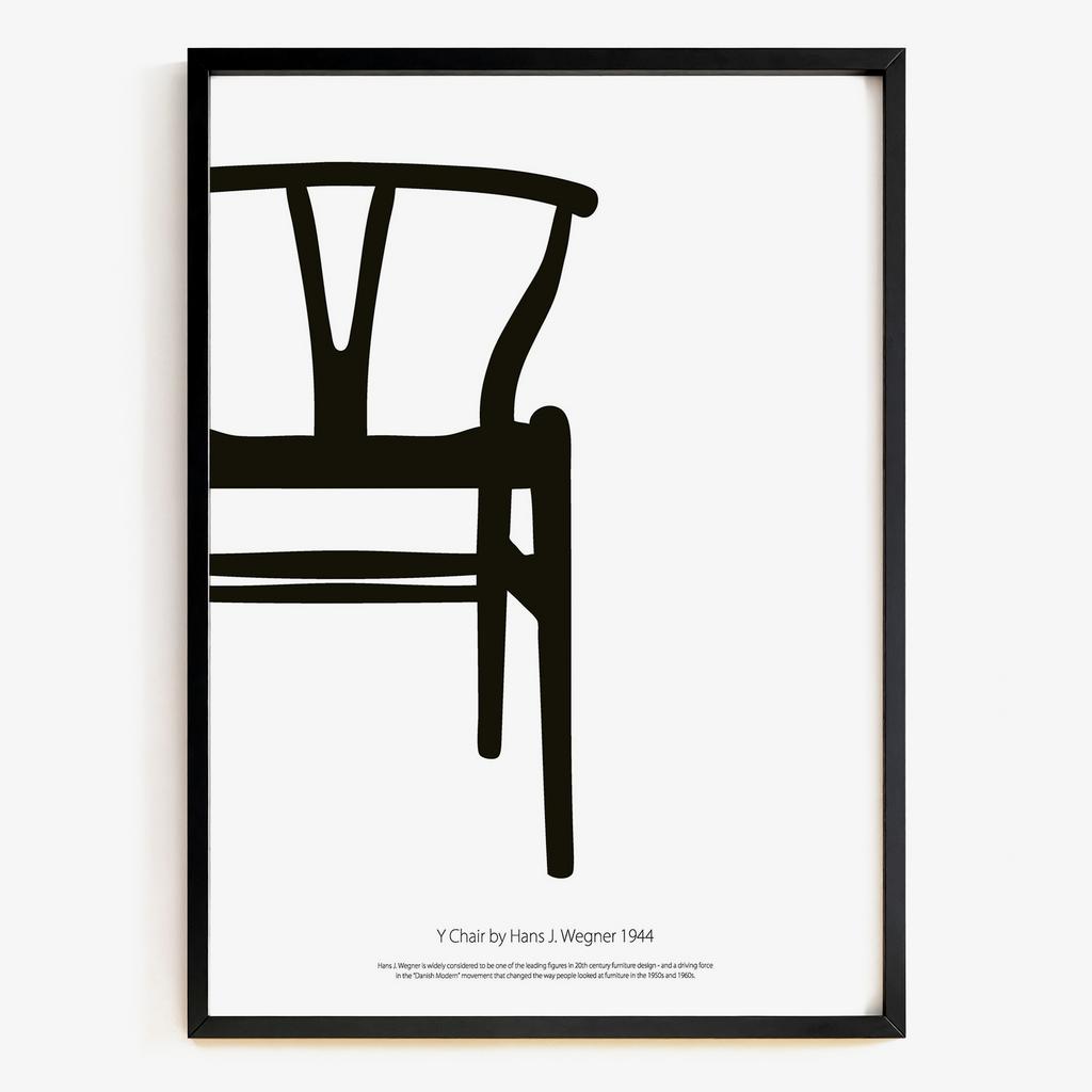 "Y Chair" монохромний дизайнерський стілець PS4767