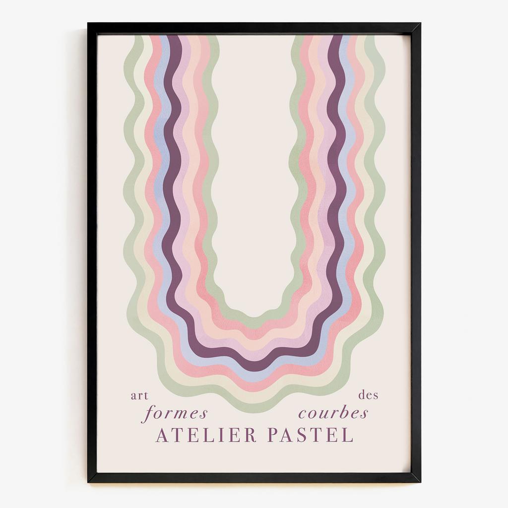 "Atelier Pastel" пастельна абстрактна графіка PS7840