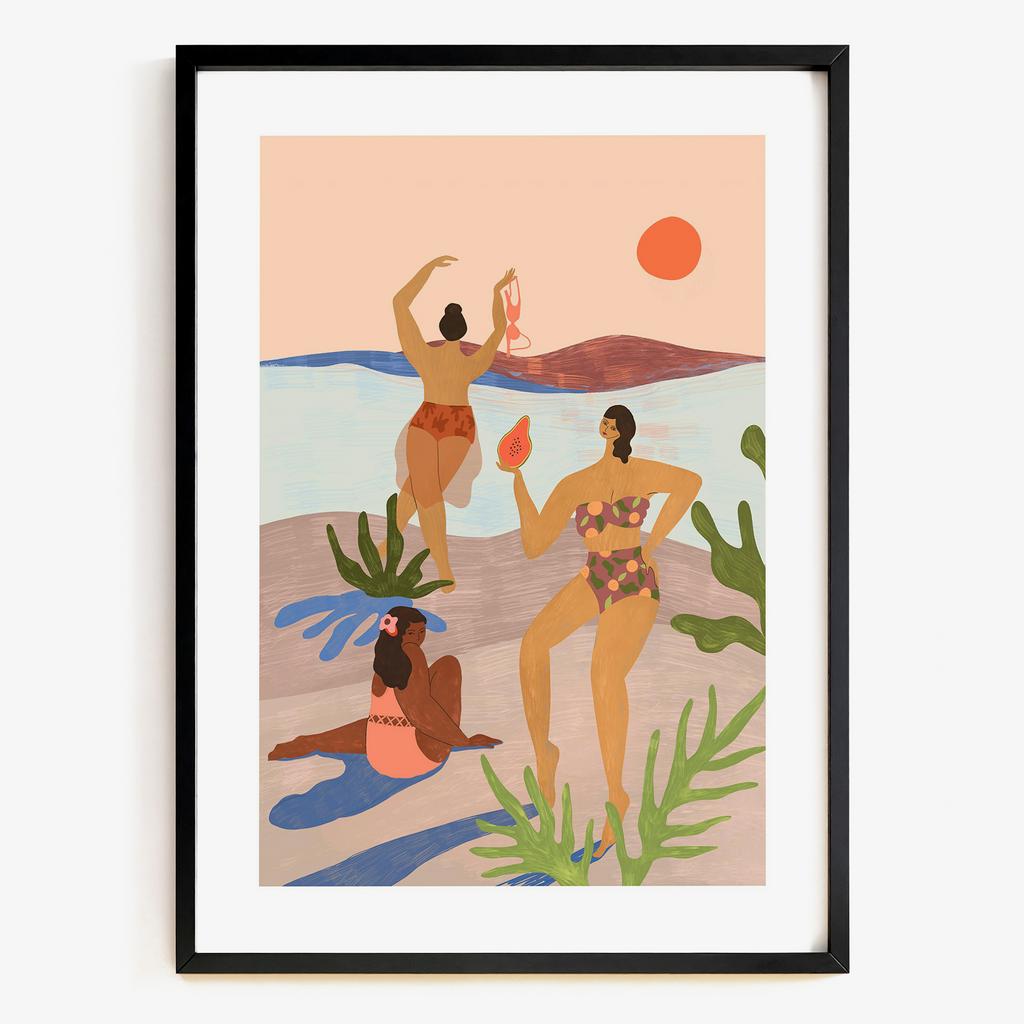 "Seaside Sisters" сучасний пляжний відпочинок PS7847