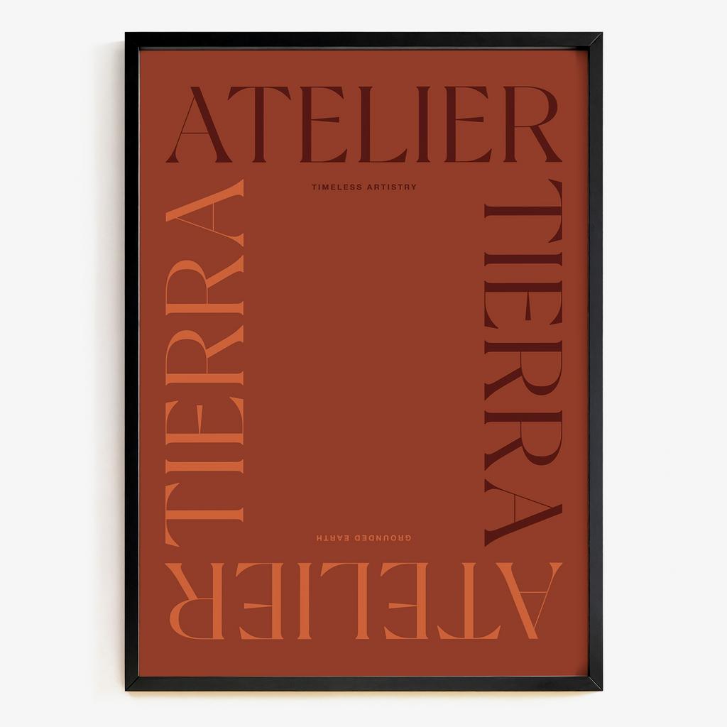 "Terra Typography" сучасна типографічна композиція PS7864