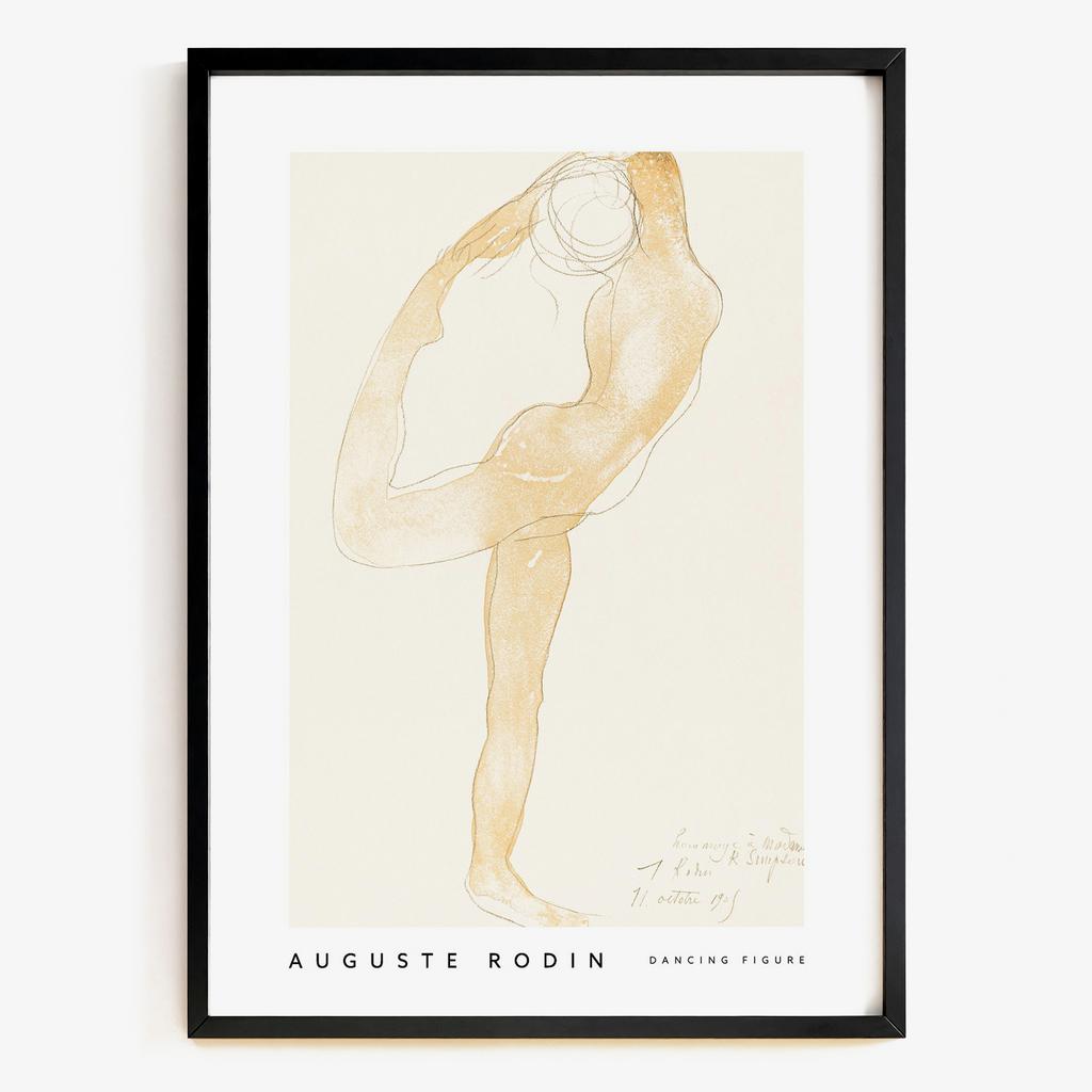 "Dancing Figure" сучасний постер танцююча фігура Роден PS7866