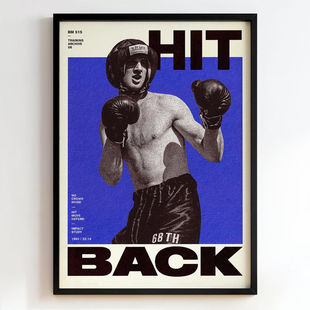"HIT BACK" боксерська графіка PS8605