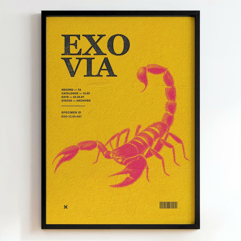 "EXOVIA" графіка зі скорпіоном PS8607