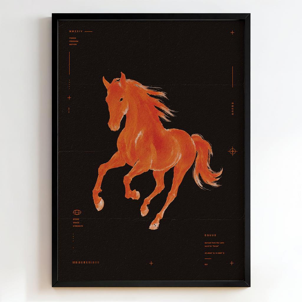"EQUUS" графіка з конем PS8608
