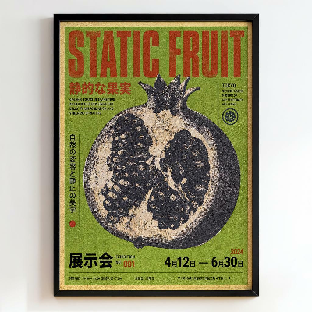 "Static Fruit" гранатова графіка PS8609
