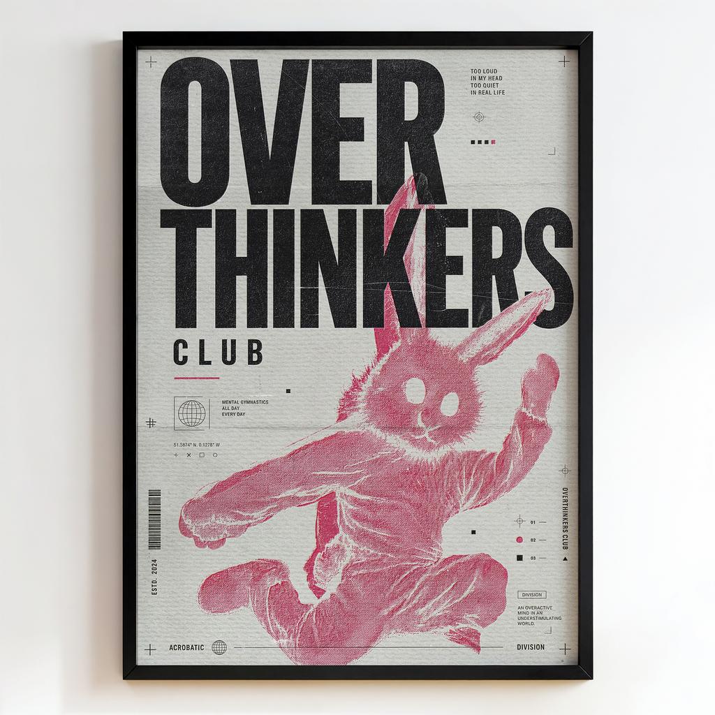 "Overthinkers Club" сюрреалістична графіка PS8610