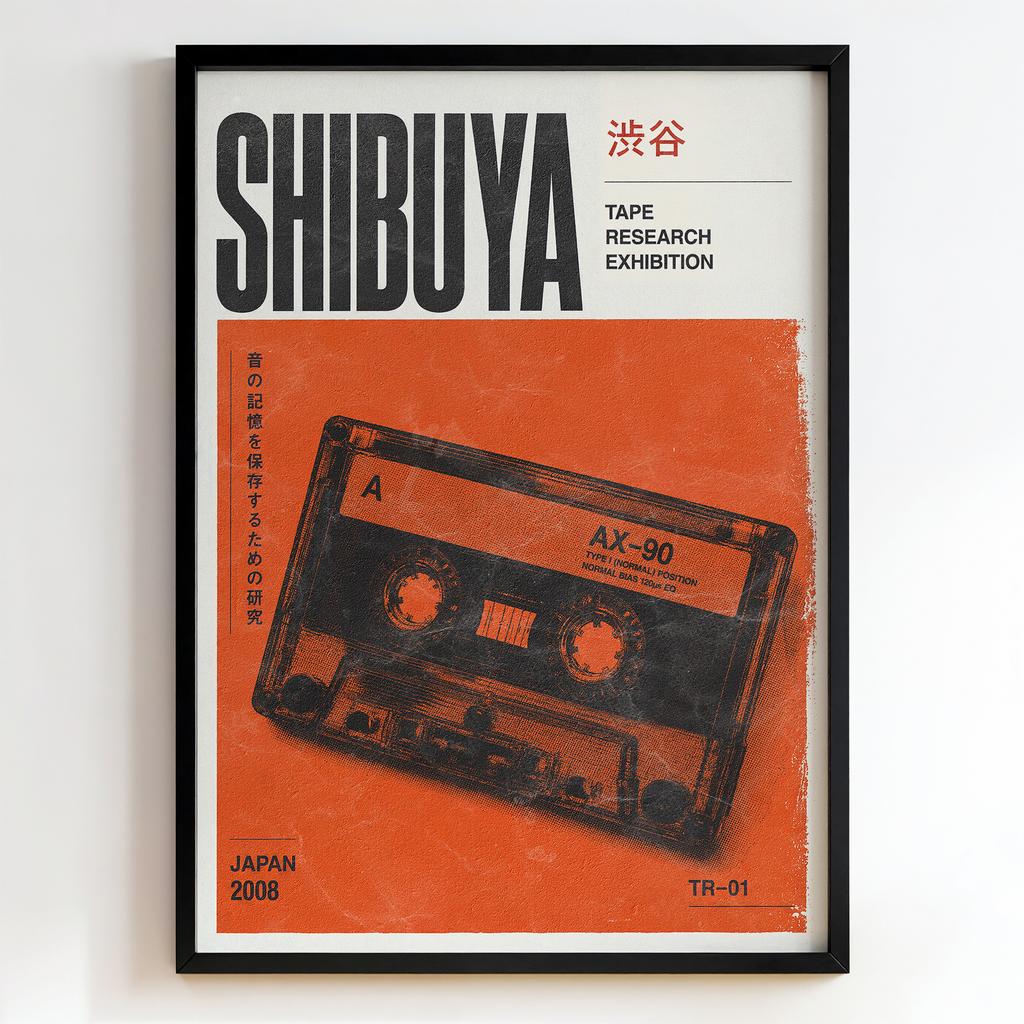 "Shibuya Tape Research Exhibition" касетна графіка PS8612