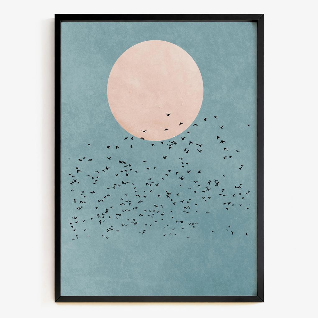 "Moonlit Murmuration" зграя птахів PS8436
