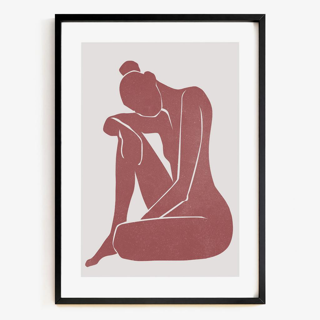 "Quiet Contemplation" жіноча абстракція PS8452