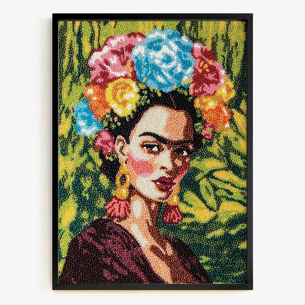 "Frida in Bloom" квітковий портрет PS8458
