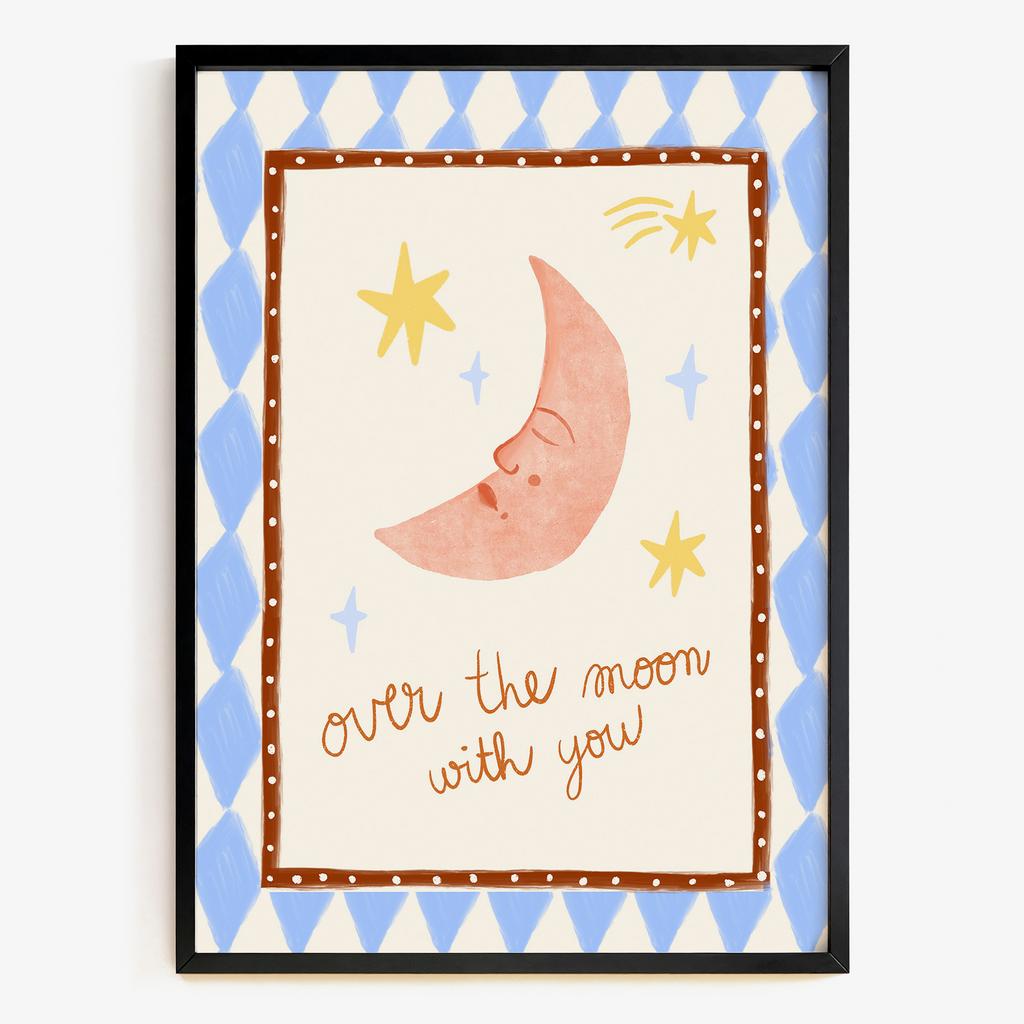 "Over the Moon with You" романтичний місяць PS8463