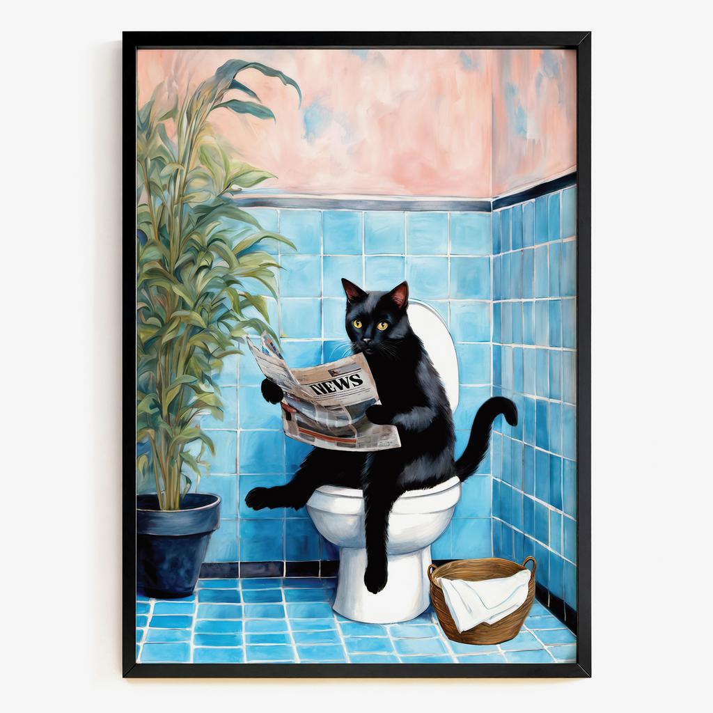 "Morning News Cat" кіт із газетою PS8466