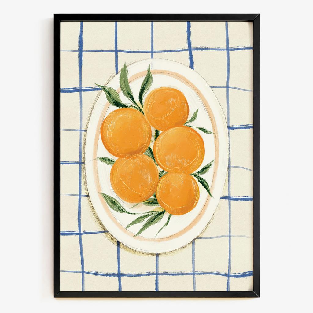 "Orange Harvest" апельсини на тарілці PS6671