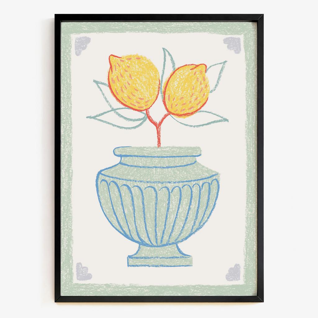"Lemon Urn" декоративна ваза з лимонами PS6791