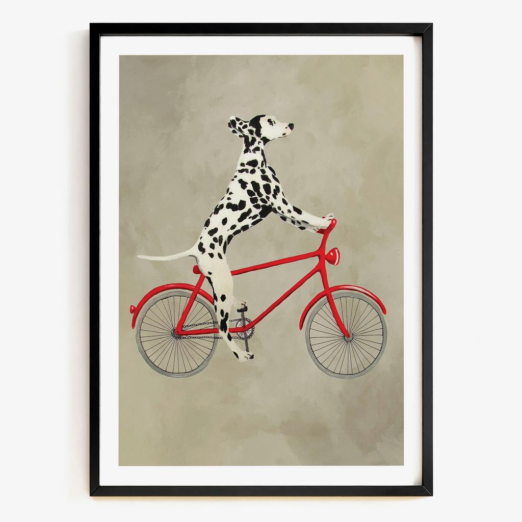 "Dalmatian Rider" далматинець на велосипеді PS7091