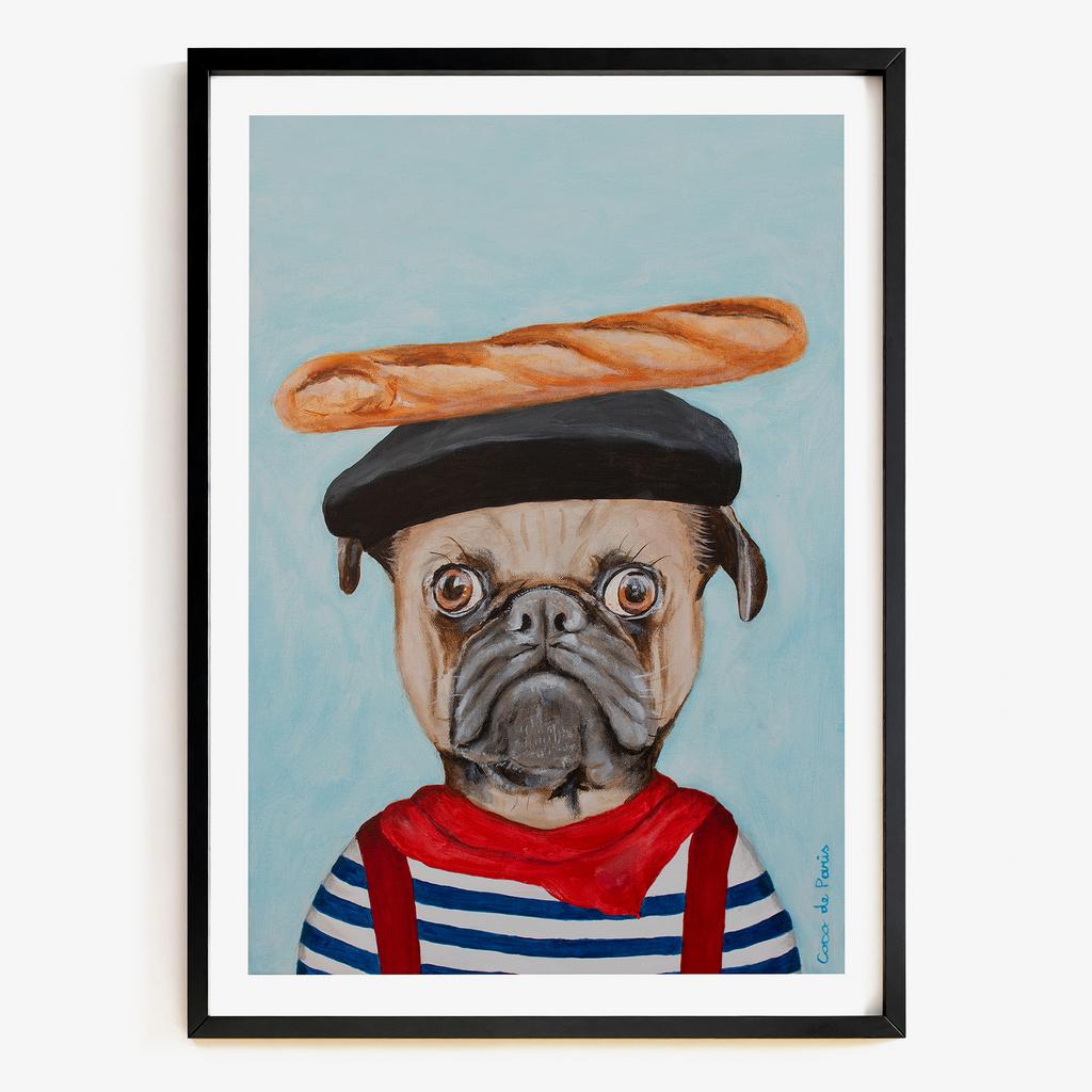"Parisian Pug" мопс по-французьки PS7271
